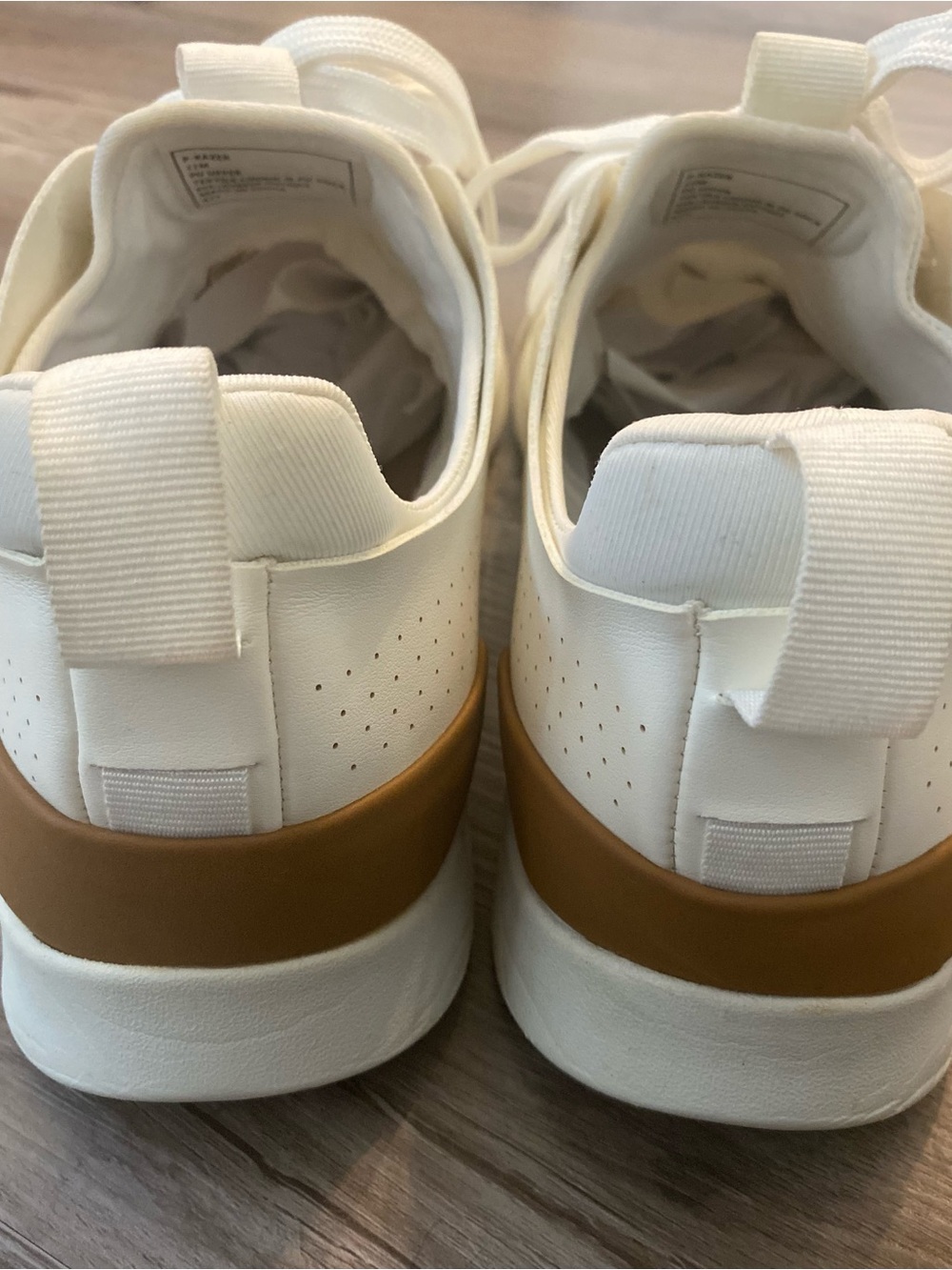Steve Madden P-Razer White Sneaker Lace Up Lightweight Perforated Men's Size 11 - Picture 4 of 7